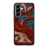 Kraken Octopus Stained Glass Samsung Galaxy A57 Case