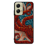 Kraken Octopus Stained Glass Motorola Moto G Stylus 5G 2024 Case