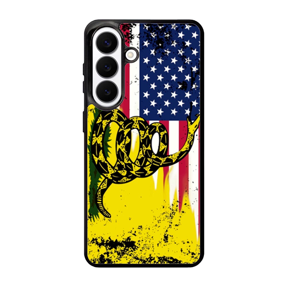 American Gadsden Flag Worn Samsung Galaxy S26 Plus phone case