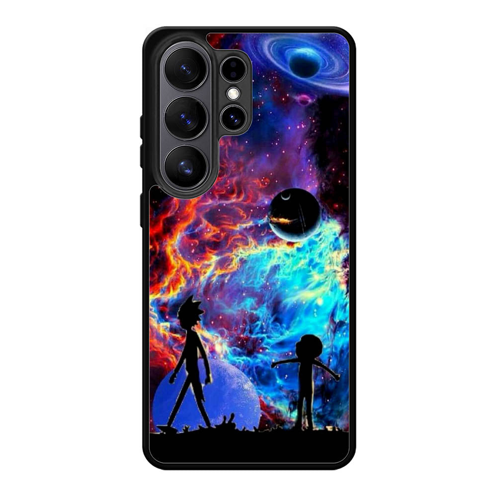 Rick And Morty Flat Samsung Galaxy S26 Ultra phone case