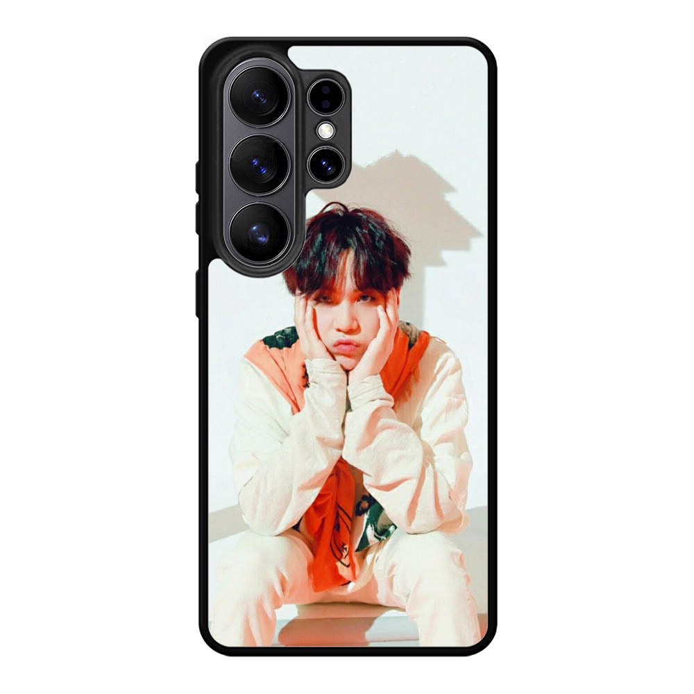 BTS Suga Wallpaper Samsung Galaxy S26 Ultra Case DC0260
