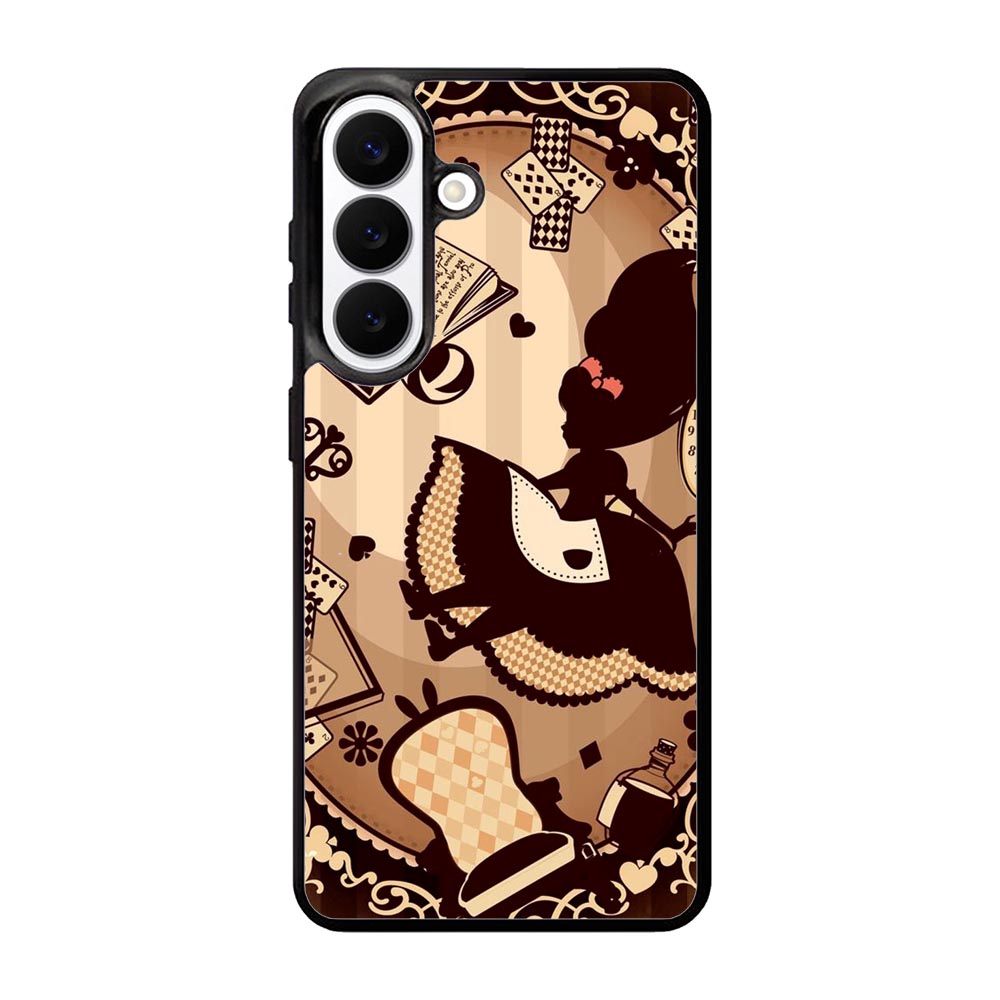 Alice in Wonderland Brown Samsung Galaxy S26 phone case