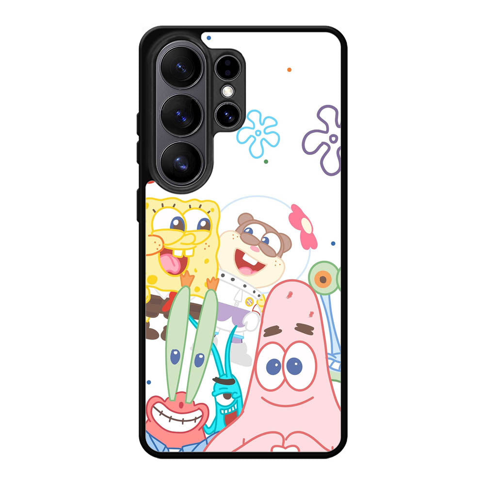 Spongebob Friends Happy Samsung Galaxy S26 Ultra Case