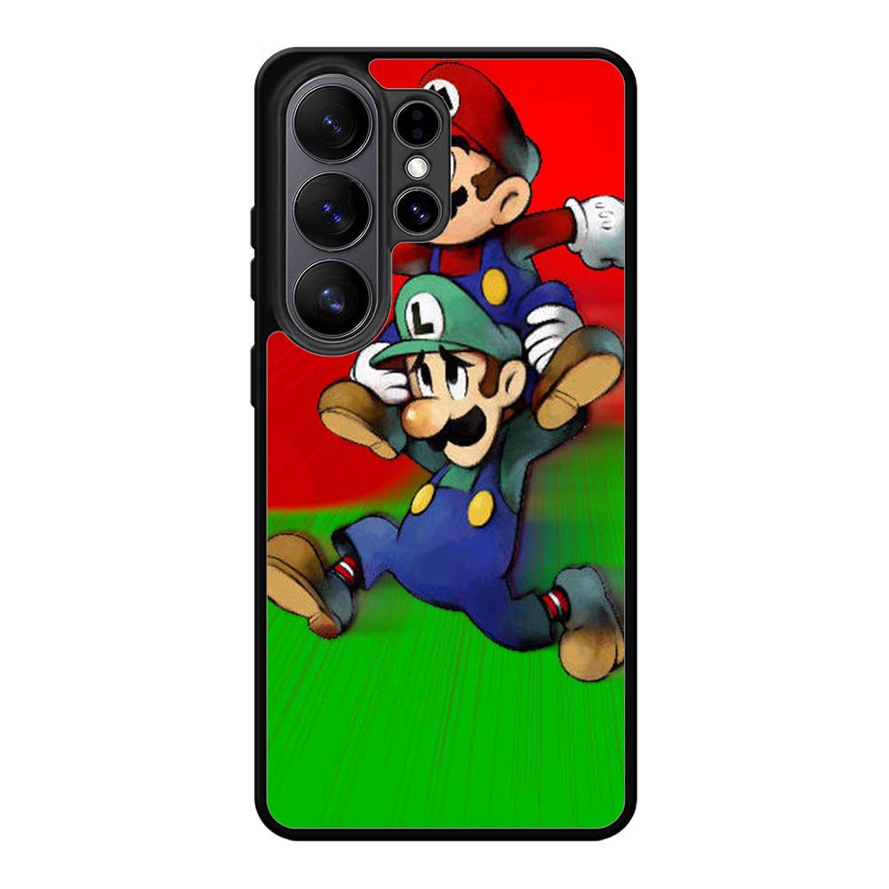 Luigi Mario Cute Cartoon Samsung Galaxy S26 Ultra Case