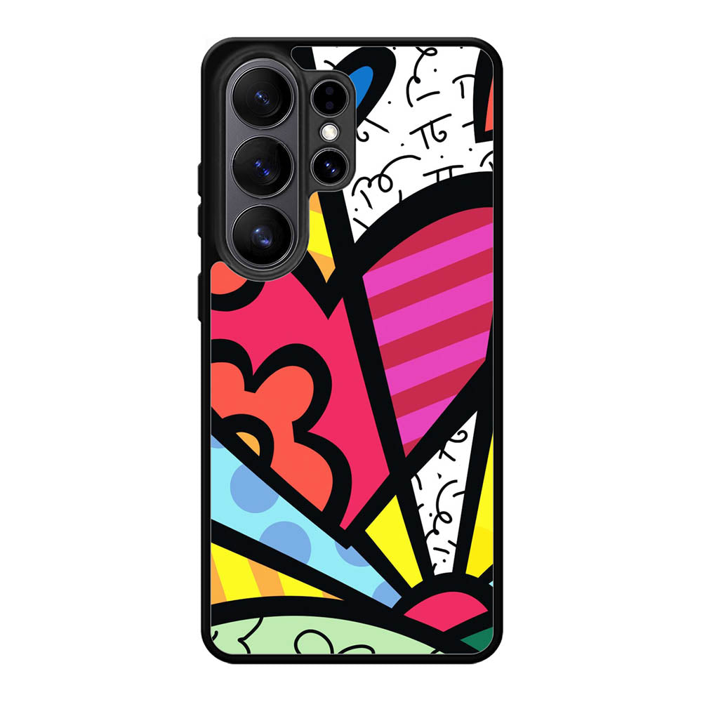 Romero Britto Love Samsung Galaxy S26 Ultra phone case with DC1586 design