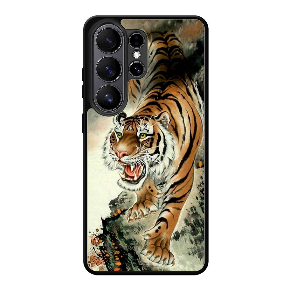 Tiger Japanese Painting Samsung Galaxy S26 Ultra phone case