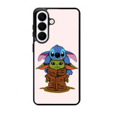 Baby Yoda and Stitch Samsung Galaxy S26 phone case