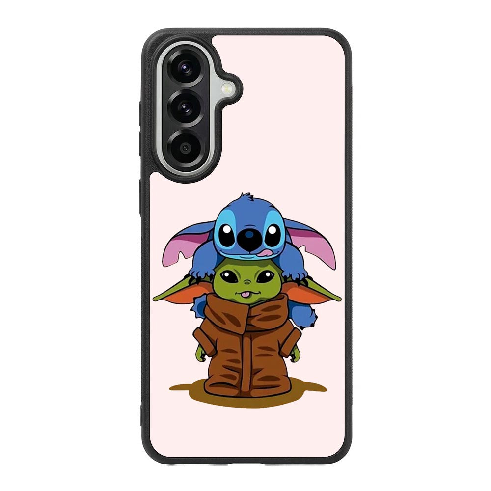 Baby Yoda and Stitch Samsung Galaxy A37 Case