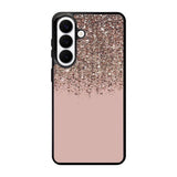 Pink Rose Gold Bronze Glitter Samsung Galaxy S26 phone case