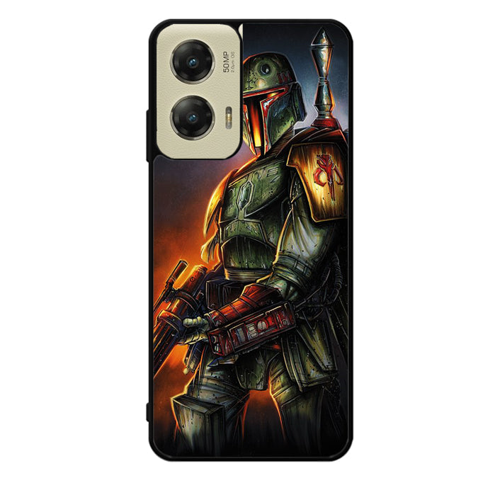 Boba Fett Star Wars WALLPAPER Motorola Moto G Stylus 5G 2024 Case