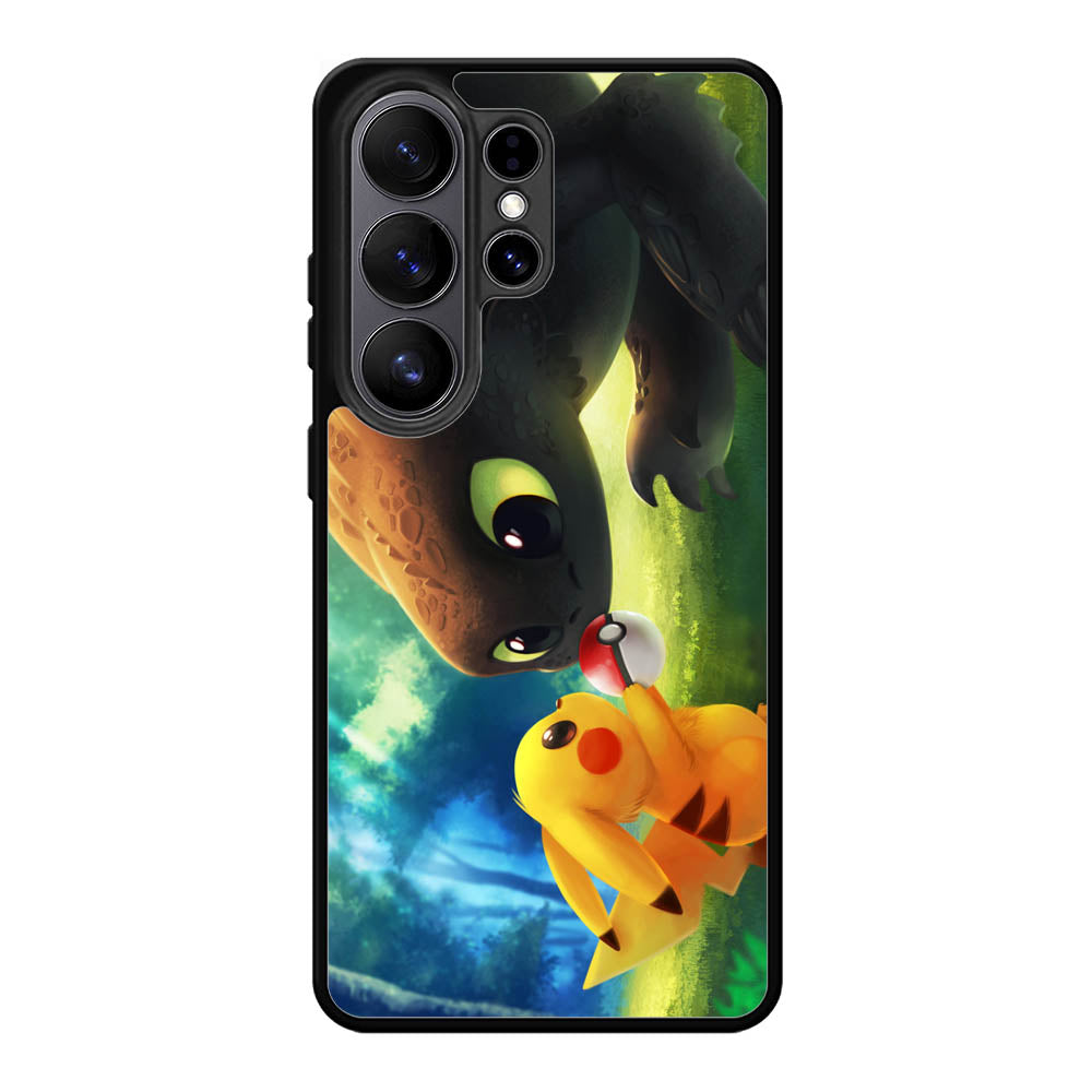 toothless and pikachu Samsung Galaxy S26 Ultra phone case