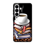 Coffee and Good Book Samsung Galaxy S26 Plus phone case