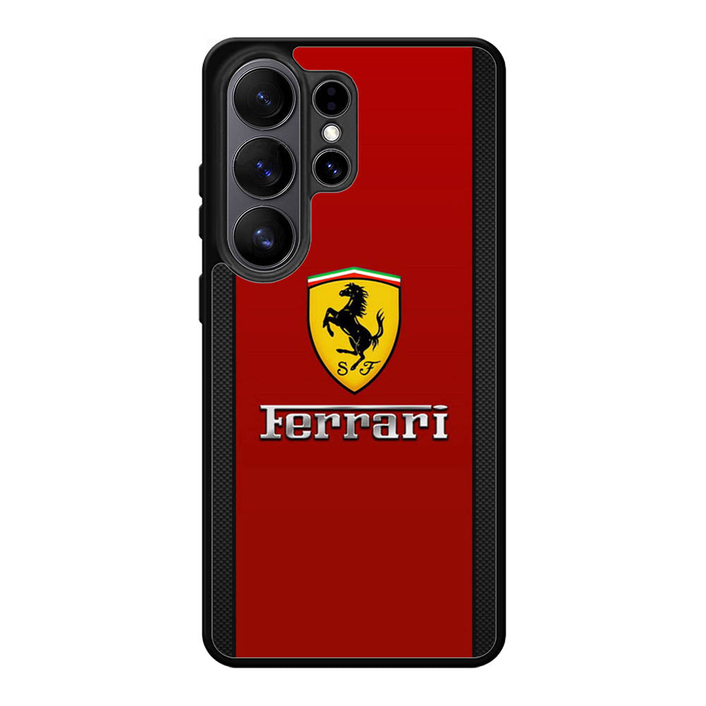 Ferrari Chrome Logo Samsung Galaxy S26 Ultra Case