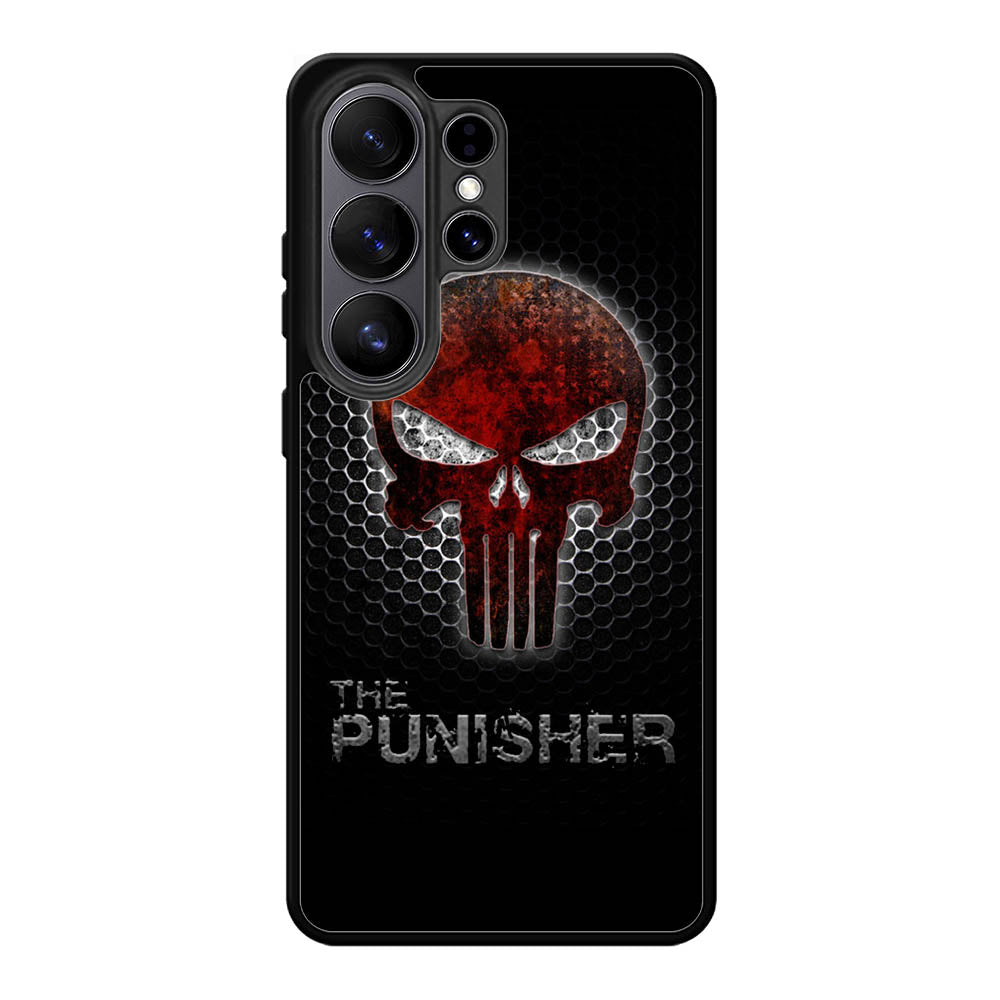The Punisher Skull Logo Samsung Galaxy S26 Ultra phone case