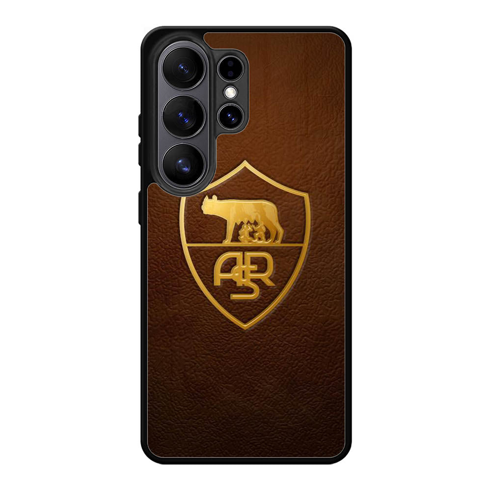As Roma Leather Logo Soccer Samsung Galaxy S26 Ultra Case DC0096