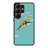 Black Friday offer Giraffe Riding Shark Samsung Galaxy S26 Ultra Case