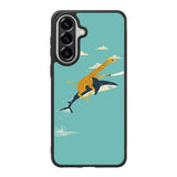 Black Friday Offer Giraffe Riding Shark Samsung Galaxy A37 Case DC0190