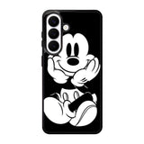 Black Mickey Mouse Samsung Galaxy S26 phone case