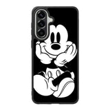Black Mickey Mouse Samsung Galaxy A57 Case