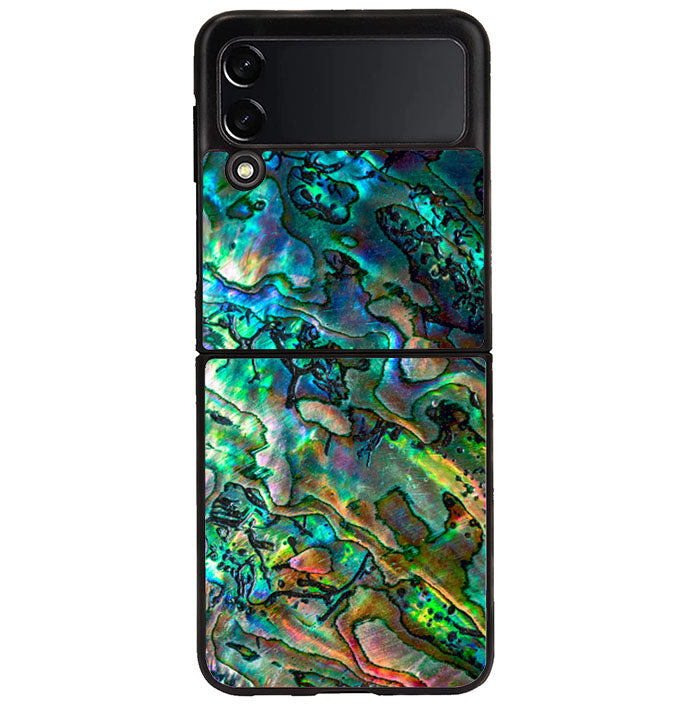 Luxury Blue Abalone Samsung Galaxy Z Flip 4 5G 2022 Case