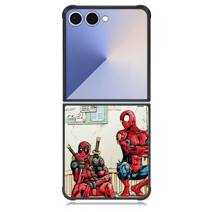Funny Spiderman And Deadpool Samsung Galaxy Z Flip 7 Case DC0668