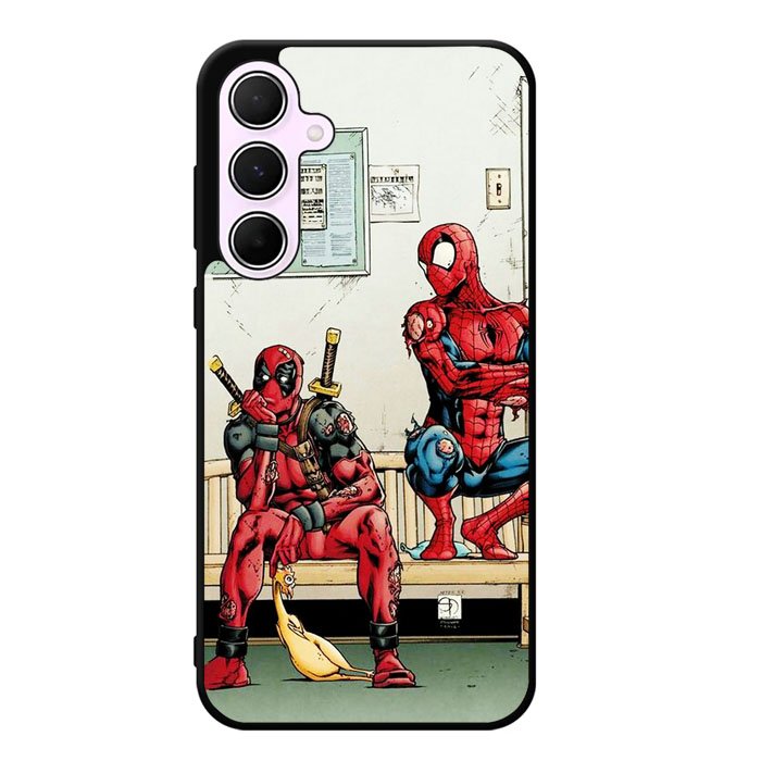 Funny Spiderman And Deadpool Samsung Galaxy A25 5G Case DC0668