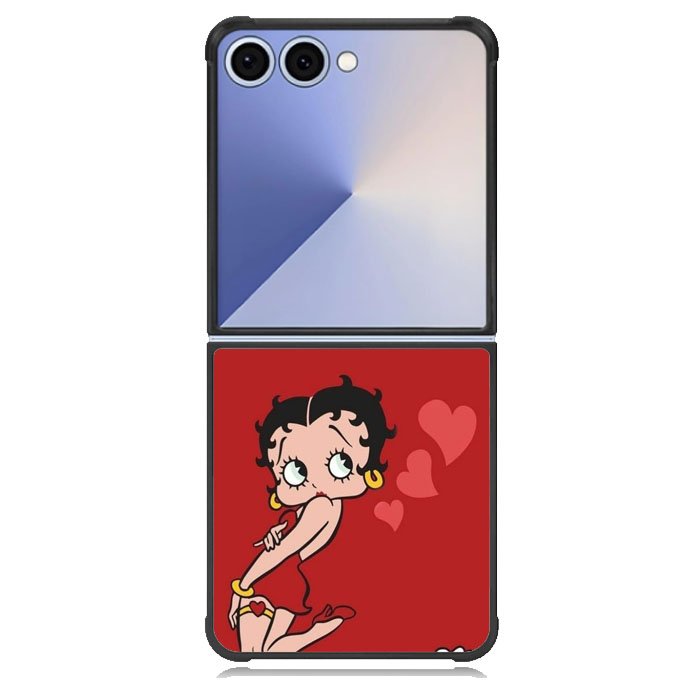 Betty Boop Red Background Samsung Galaxy Z Flip 7 Case DC0180