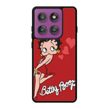Betty Boop Red Background Motorola Moto Edge 60 Pro Case