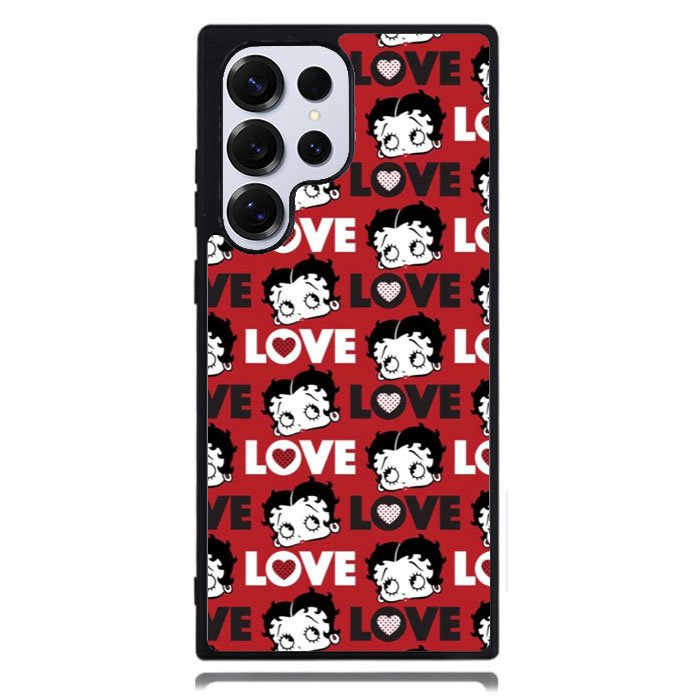 Betty Boop Love Cute Red Samsung Galaxy S24 Ultra Case DC0178