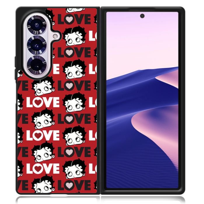 Betty Boop Love Cute Red Samsung Galaxy Z Fold 7 Case DC0178