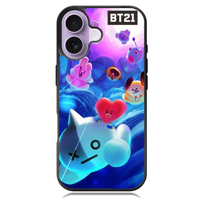 BTS Bt21 Galaxy iPhone 16 Case DC0249