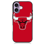 Chicago Bulls Red Logo iPhone 16 Case DC0324