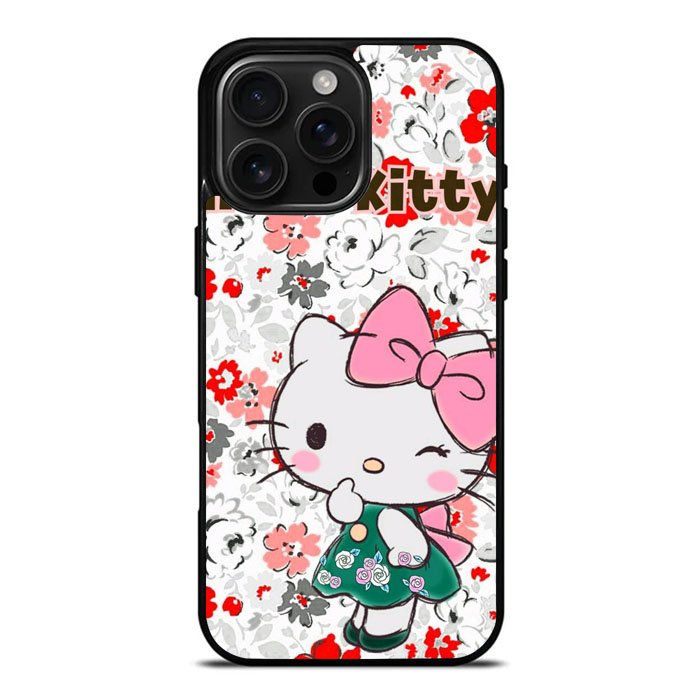 Hello Kitty Cute Flower iPhone 16 Pro Max Case DC0831
