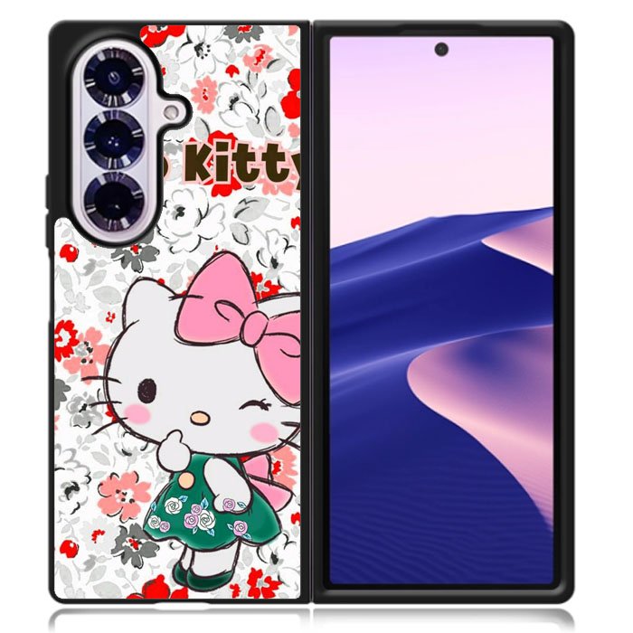 Hello Kitty Cute Flower Samsung Galaxy Z Fold 7 Case DC0831