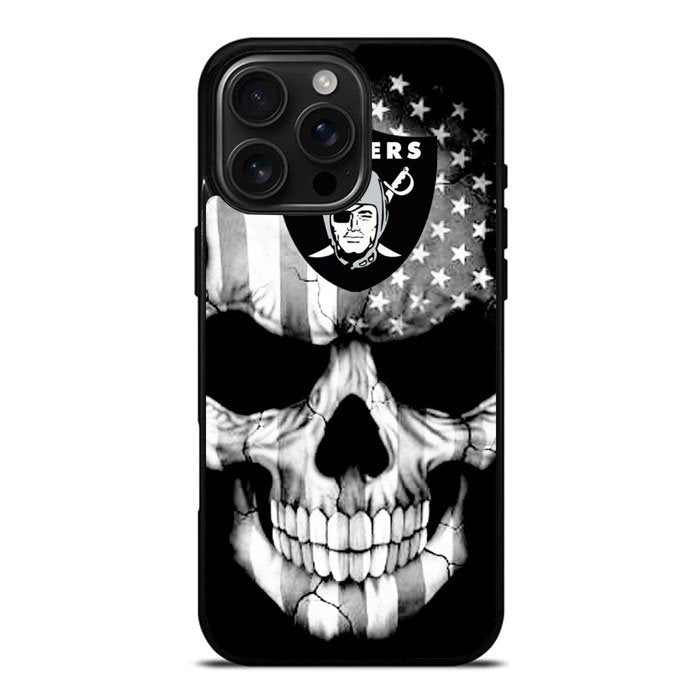Skull Oakland Raiders iPhone 16 Pro Max Case DC1676
