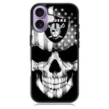 Skull Oakland Raiders iPhone 16 Case DC1676
