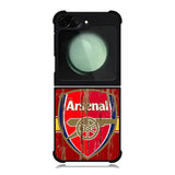 Arsenal Logo In The Wood Samsung Galaxy Z Flip 6 Case