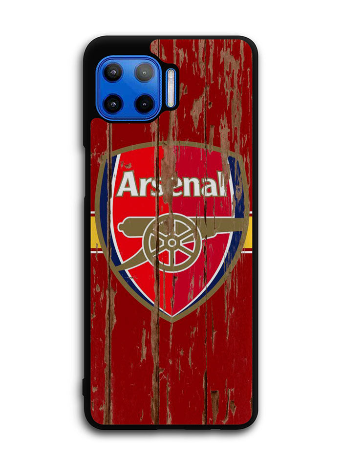 Arsenal Logo In The Wood Motorola Moto One 5G Case , Moto One 5G UW Case , Moto G 5G Plus Case