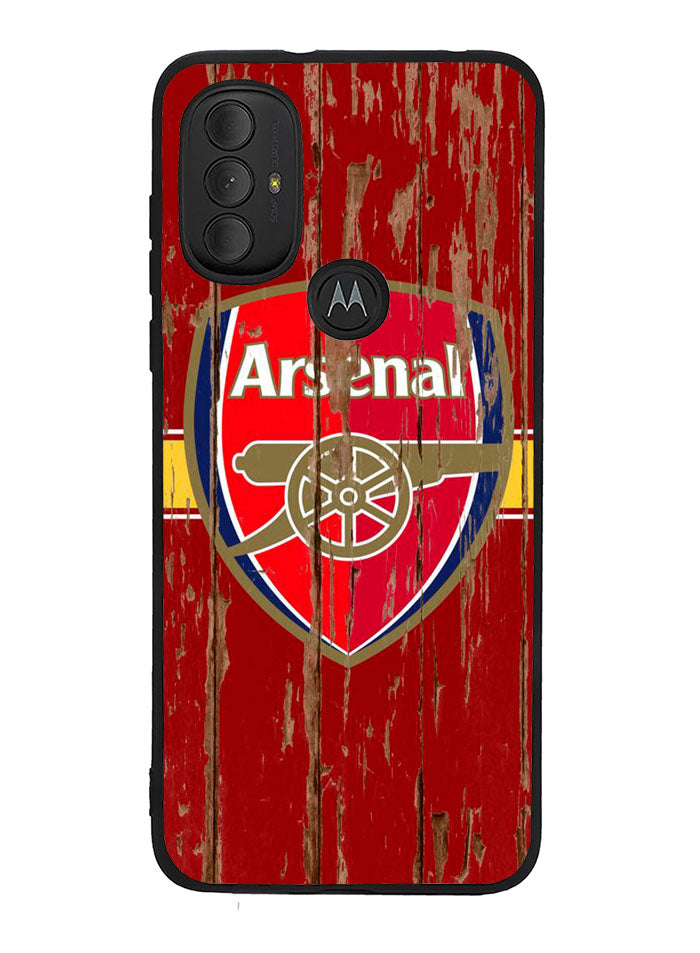 Arsenal Logo In The Wood Motorola Moto G Pure 2021 , Moto G Power 2022 Case