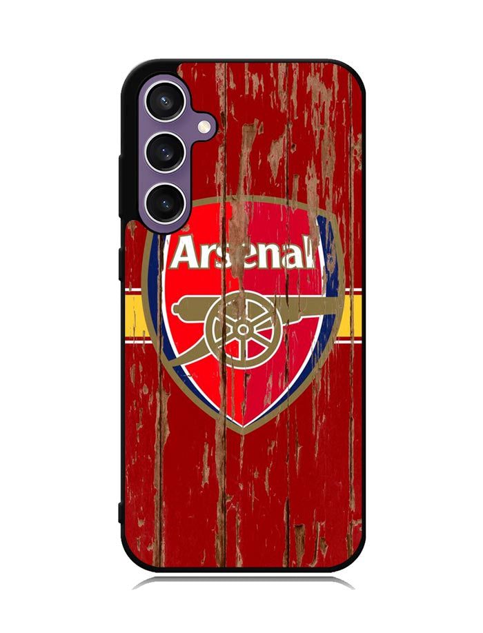 Arsenal Logo In The Wood Samsung Galaxy S23 FE 5G Case