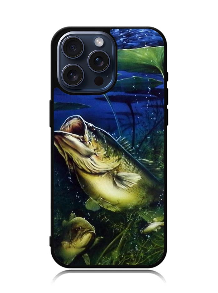 Bass Fishing Largemouth Fish iPhone 15 Pro Case BLN4079