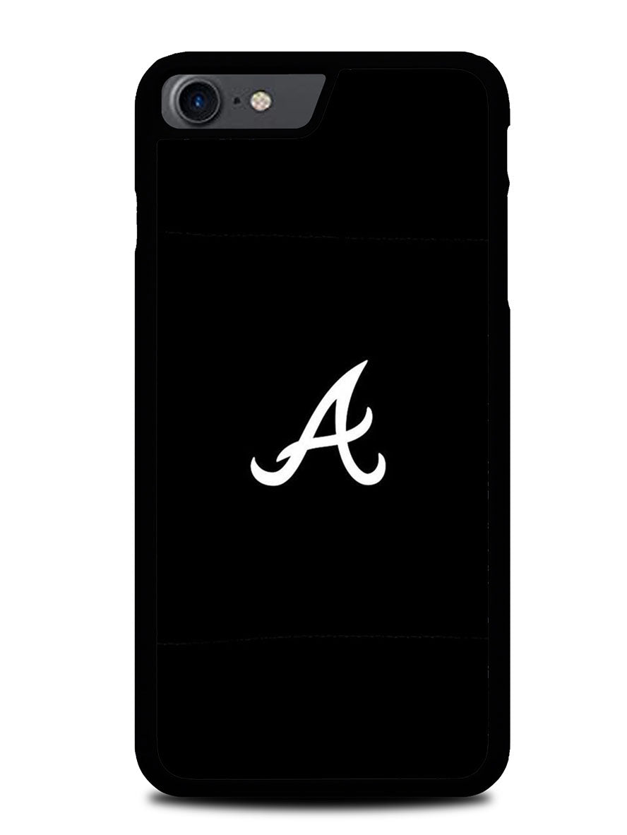 Atlanta braves logo black iPhone SE 3rd Generation 2022 Case BLN2122