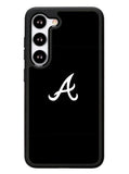 Atlanta braves logo black Samsung Galaxy S23 Plus 5G / Samsung Galaxy S23+ 5G Case