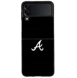 Atlanta braves logo black Samsung Galaxy Z Flip 4 5G 2022 Case