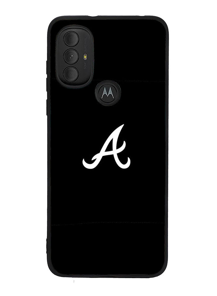 Atlanta braves logo black Motorola Moto G Pure 2021 , Moto G Power 2022 Case