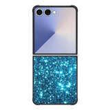 Blue bling sparkling sparkles Samsung Galaxy Z Flip 7 5G Case