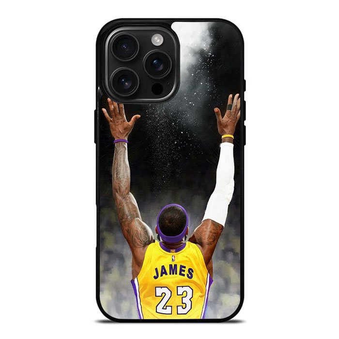 Lebron James Powder Lakers iPhone 16 Pro Case DC1012
