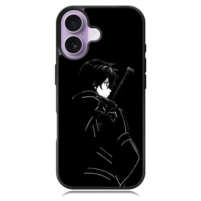 Sword Art Online Kirito Silouete Anime Lovers iPhone 16 Plus Case DC1814
