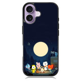 BTS Bt21 Team Camping In Forest iPhone 16 Case DC0253