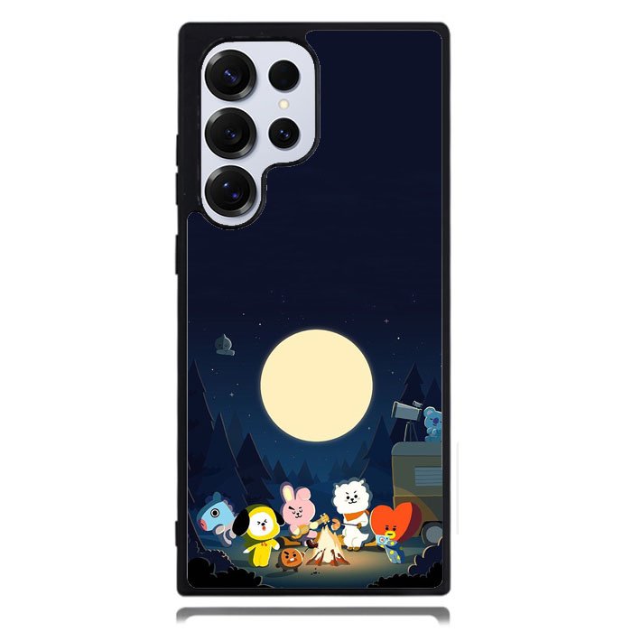 BTS Bt21 Team Camping In Forest Samsung Galaxy S24 Ultra Case DC0253
